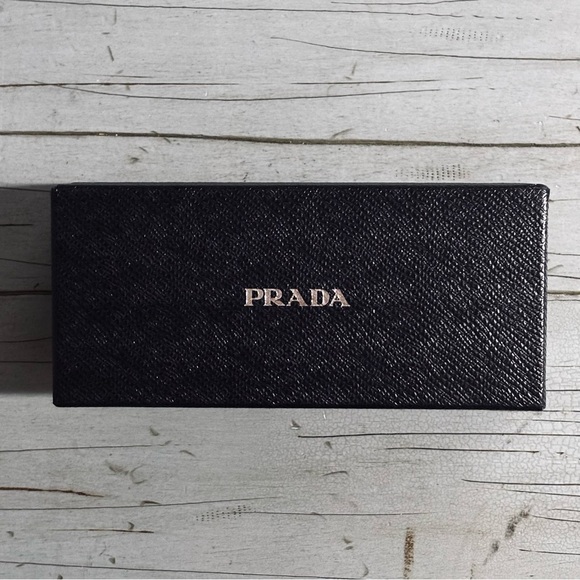 Prada ⚠️ Black Textured Sunglasses Box w/ lens cloth in envelope. - Picture 3 of 4